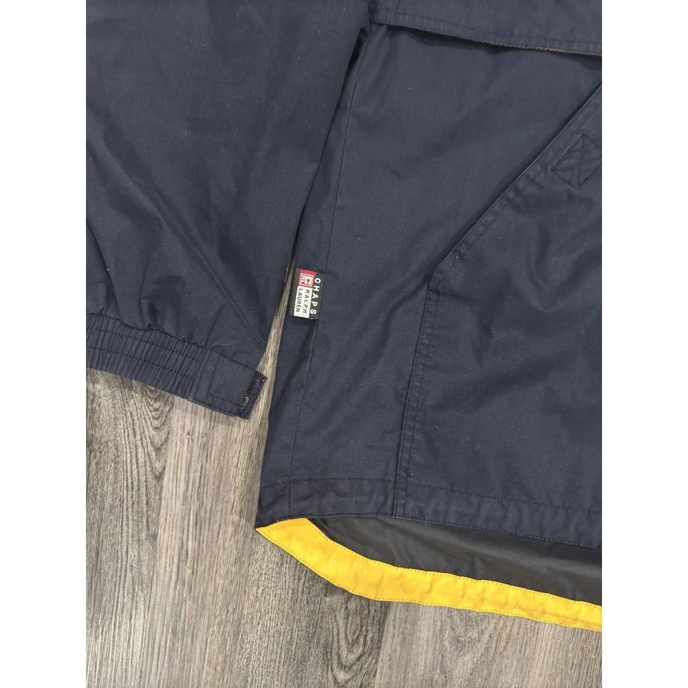 Vintage 90s Chaps Ralph Lauren Anorak Jacket Mens Large Navy Sailing Pullover